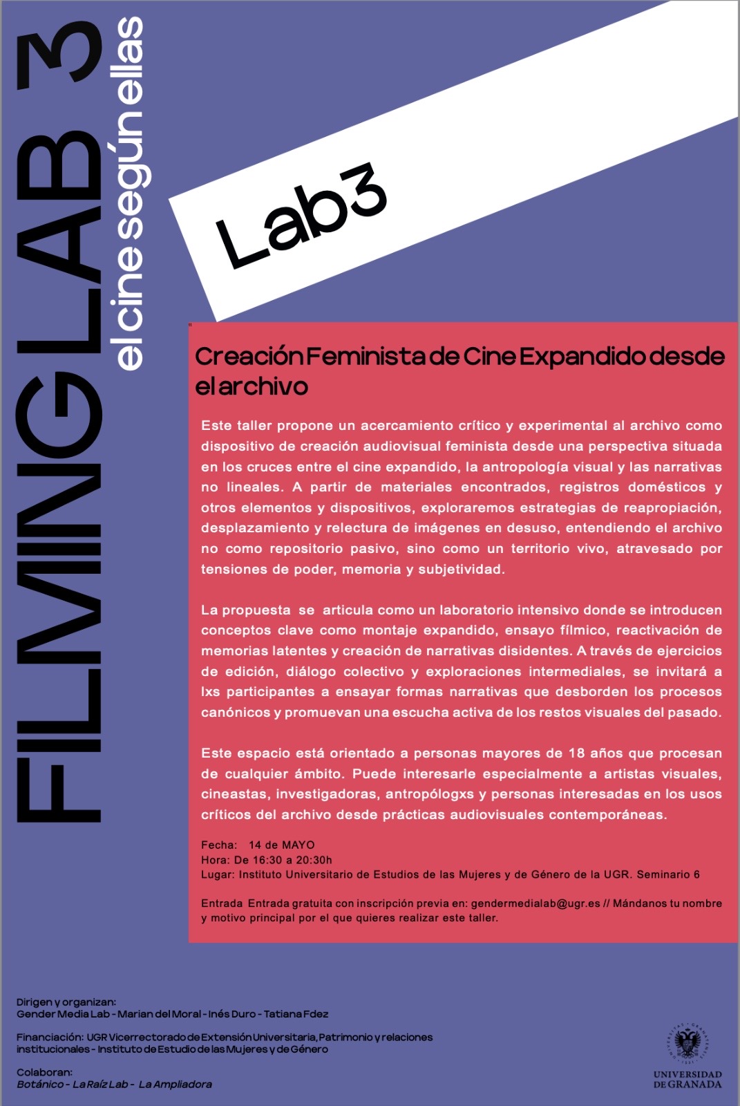 Filming Lab 3: Creación Feminista de Cine Expandido desde el archivo