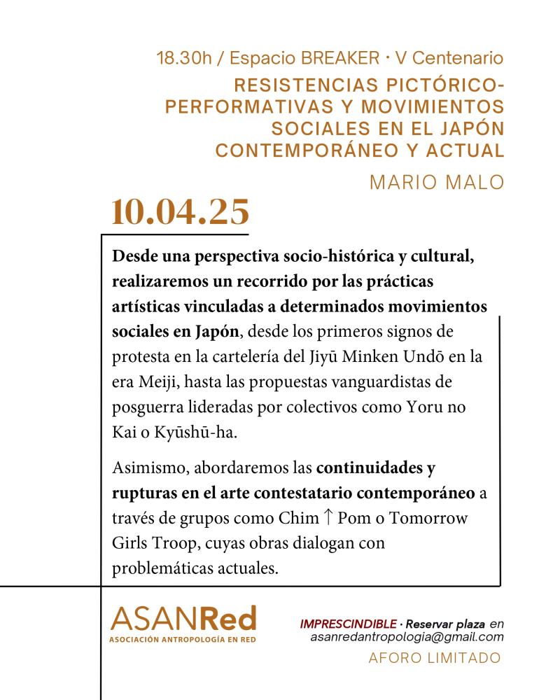 Resistencias Pictórico-performativas y movimientos sociales en el Japón contemporáneo y actual
